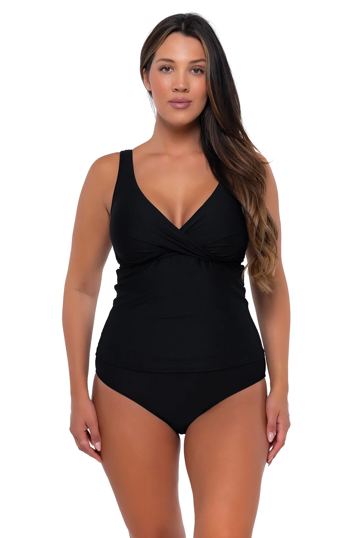Sunsets Black Elsie Tankini Top - Image 4