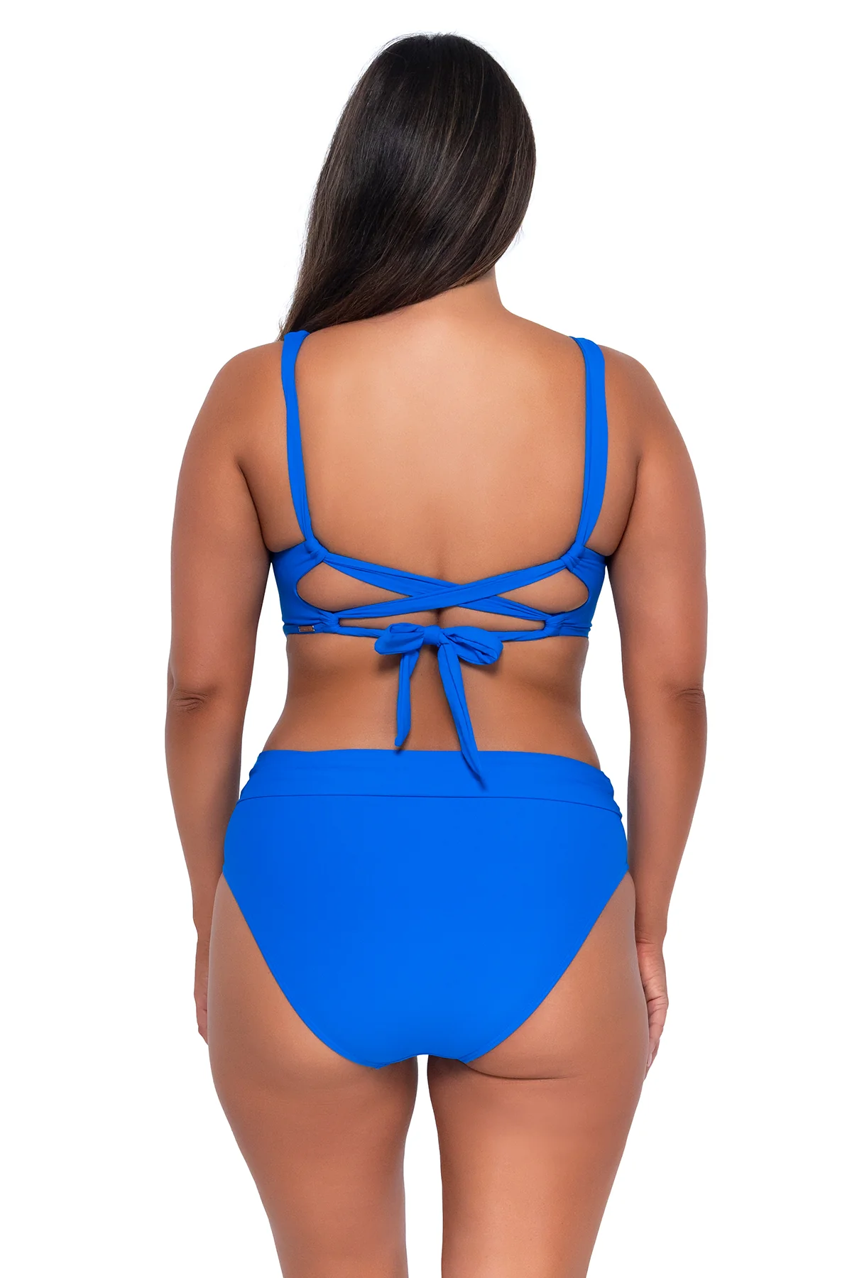 Sunsets Electric Blue Hannah High Waist Bottom - Image 9